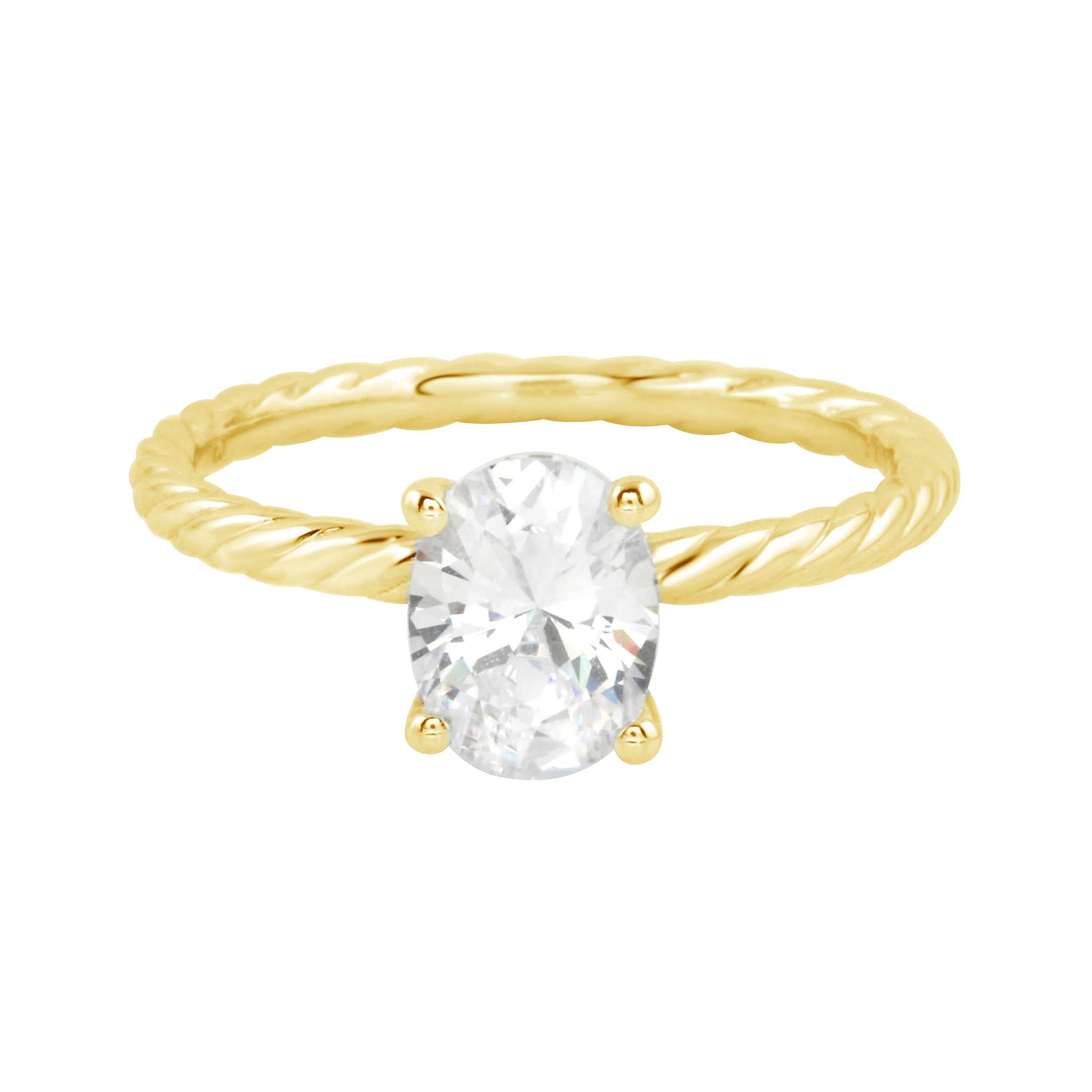 Serenity Solitaire Oval Diamond Twisted Band Engagement Ring Setting-Engagement Ring-Ashley Schenkein Jewelry Design