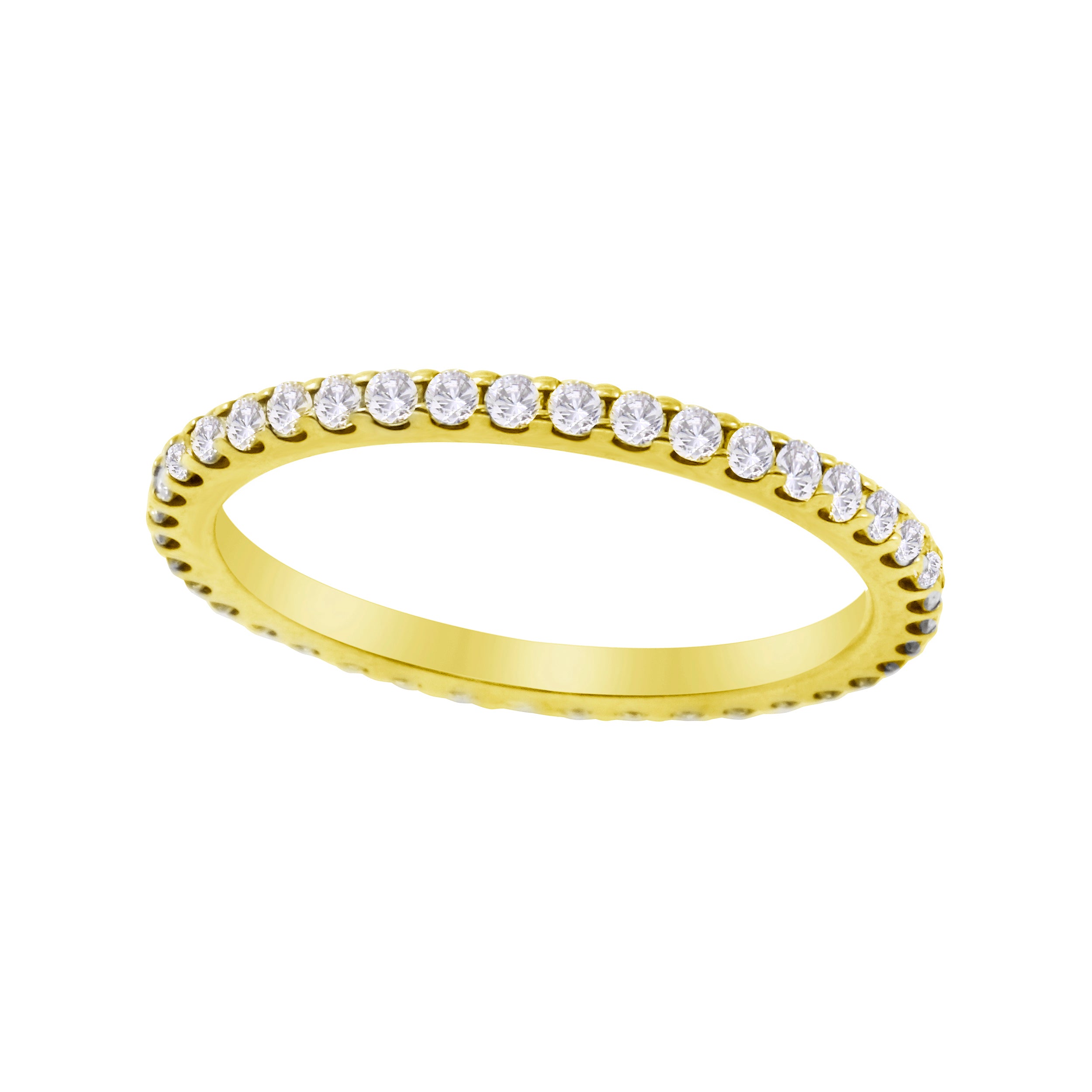 Shared Prong Round Diamond Eternity Wedding Band-Wedding Band-Ashley Schenkein Jewelry Design