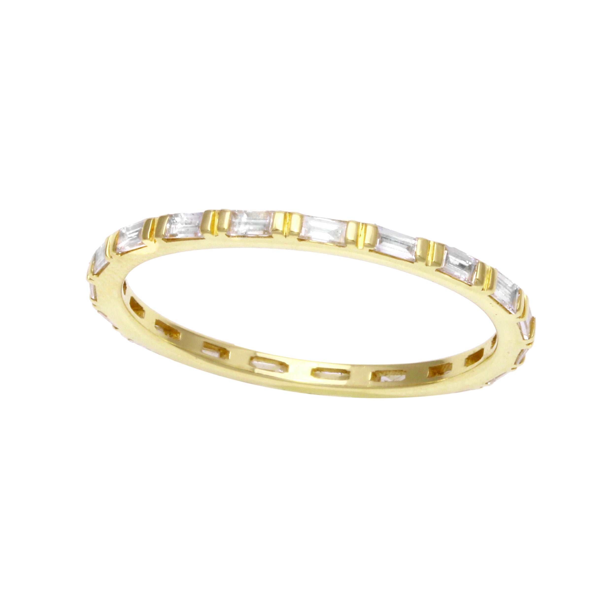Bar-Set Diamond Baguette Eternity Band-Wedding Band-Ashley Schenkein Jewelry Design