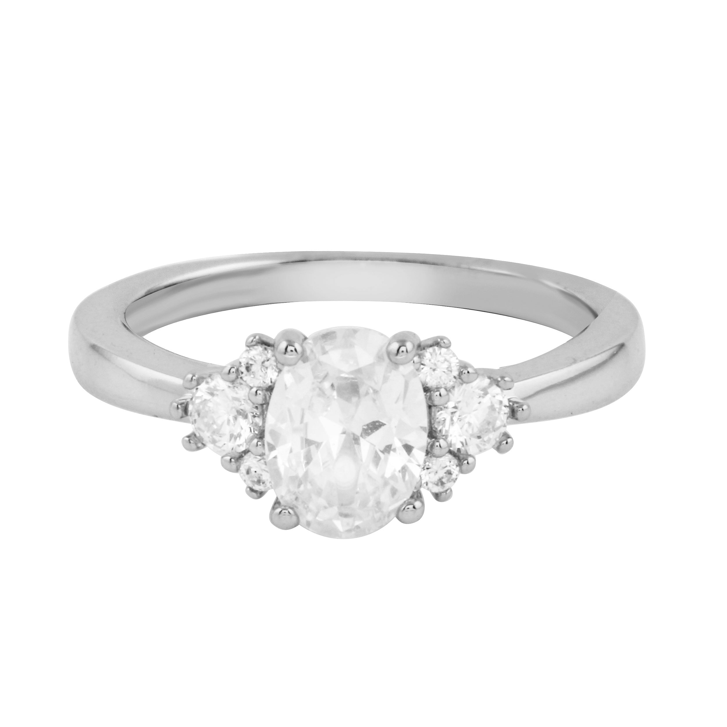 Oval Diamond Sprinkle Engagement Ring Setting-Engagement Ring-Ashley Schenkein Jewelry Design