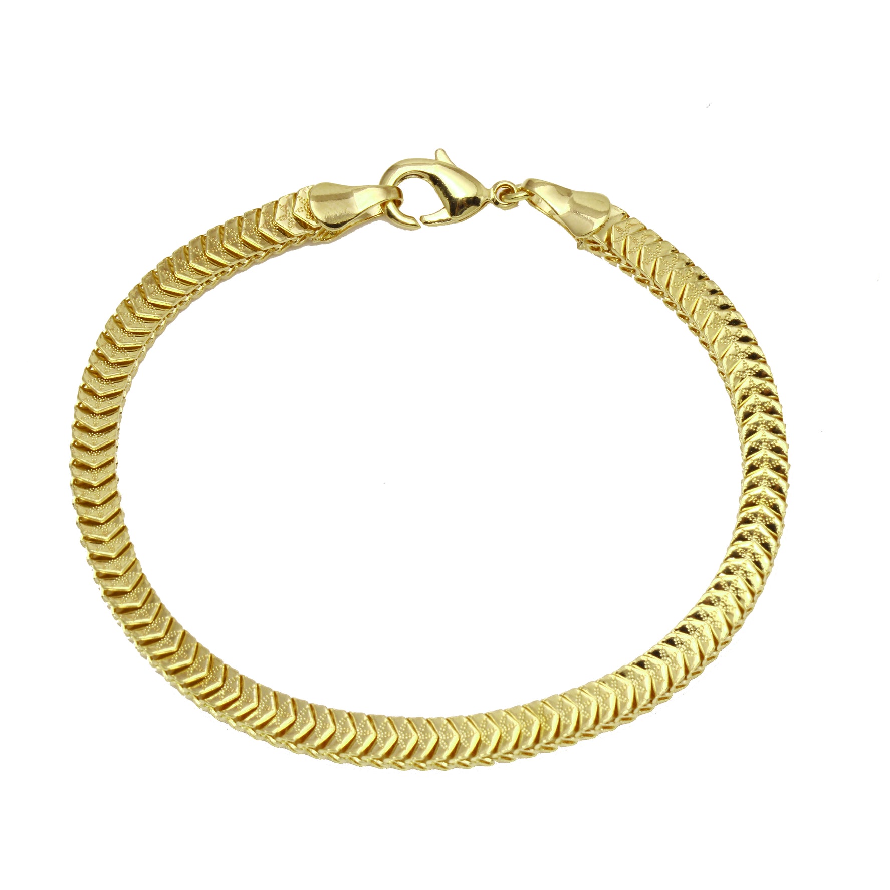 Chevron Herringbone Bracelet-Bracelets-Ashley Schenkein Jewelry Design