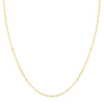 Diamond Cut Oval Cable Chain Necklace, 14k-Necklace-Ashley Schenkein Jewelry Design