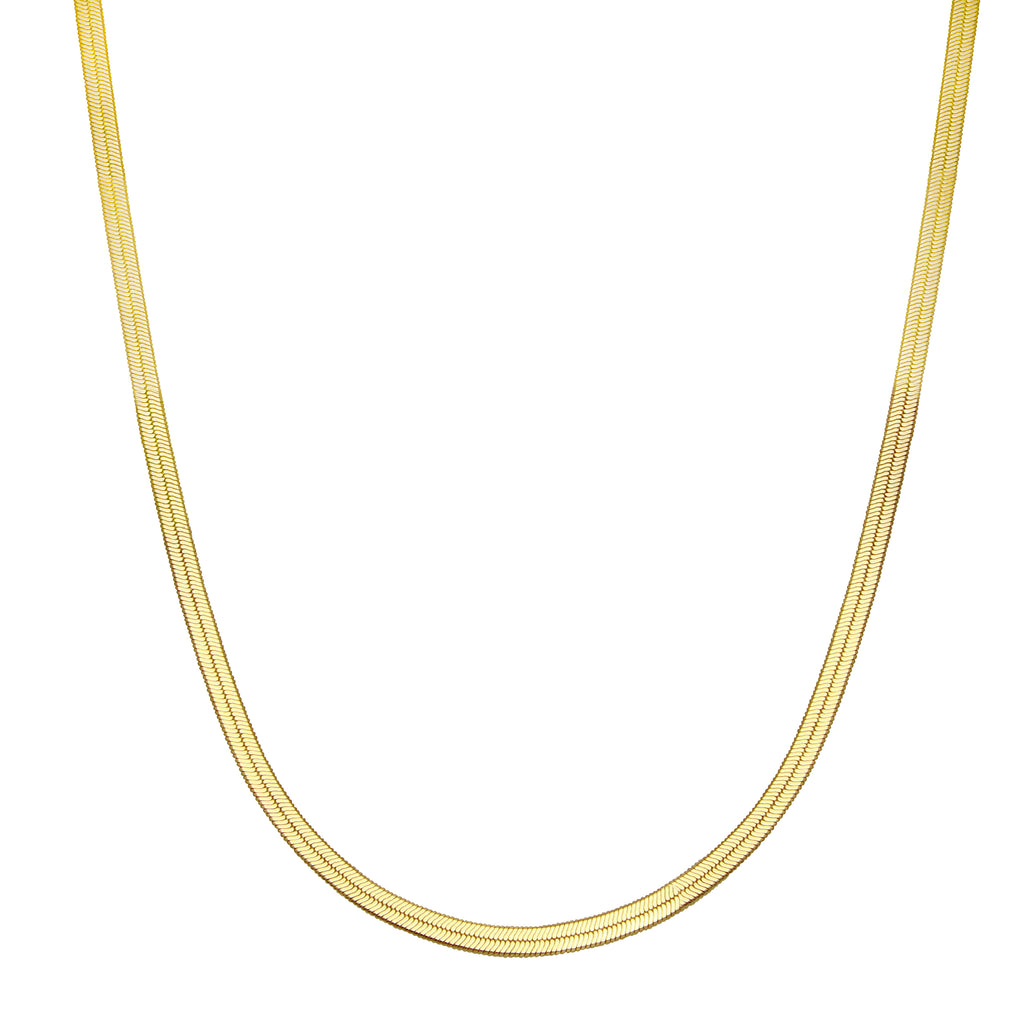 Herringbone Necklace-Necklace-Ashley Schenkein Jewelry Design
