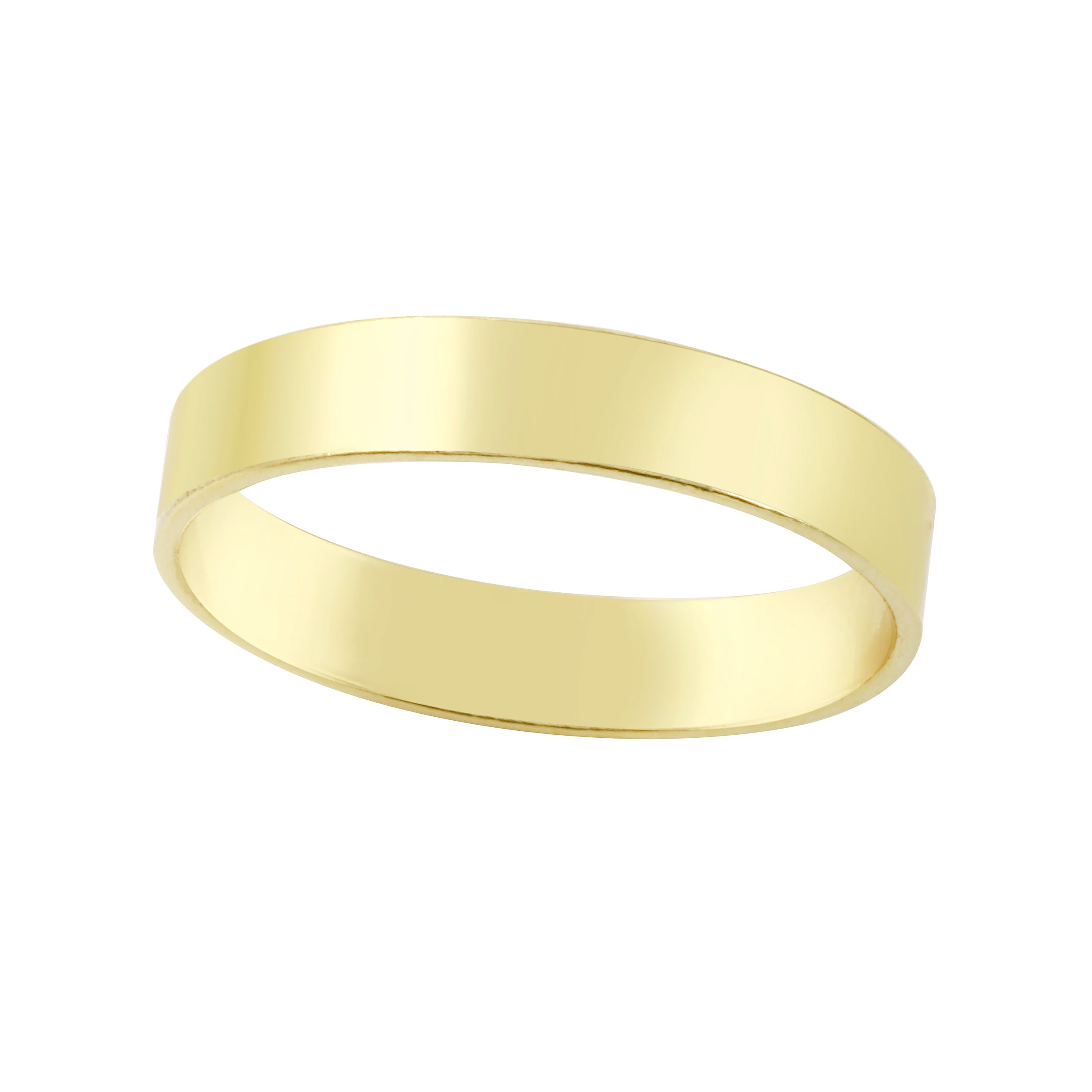 Wide Flat Gold-Filled Stacking Band-Rings-Ashley Schenkein Jewelry Design