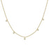 5 Bezel Diamond Station Necklace, 14k-Necklace-Ashley Schenkein Jewelry Design