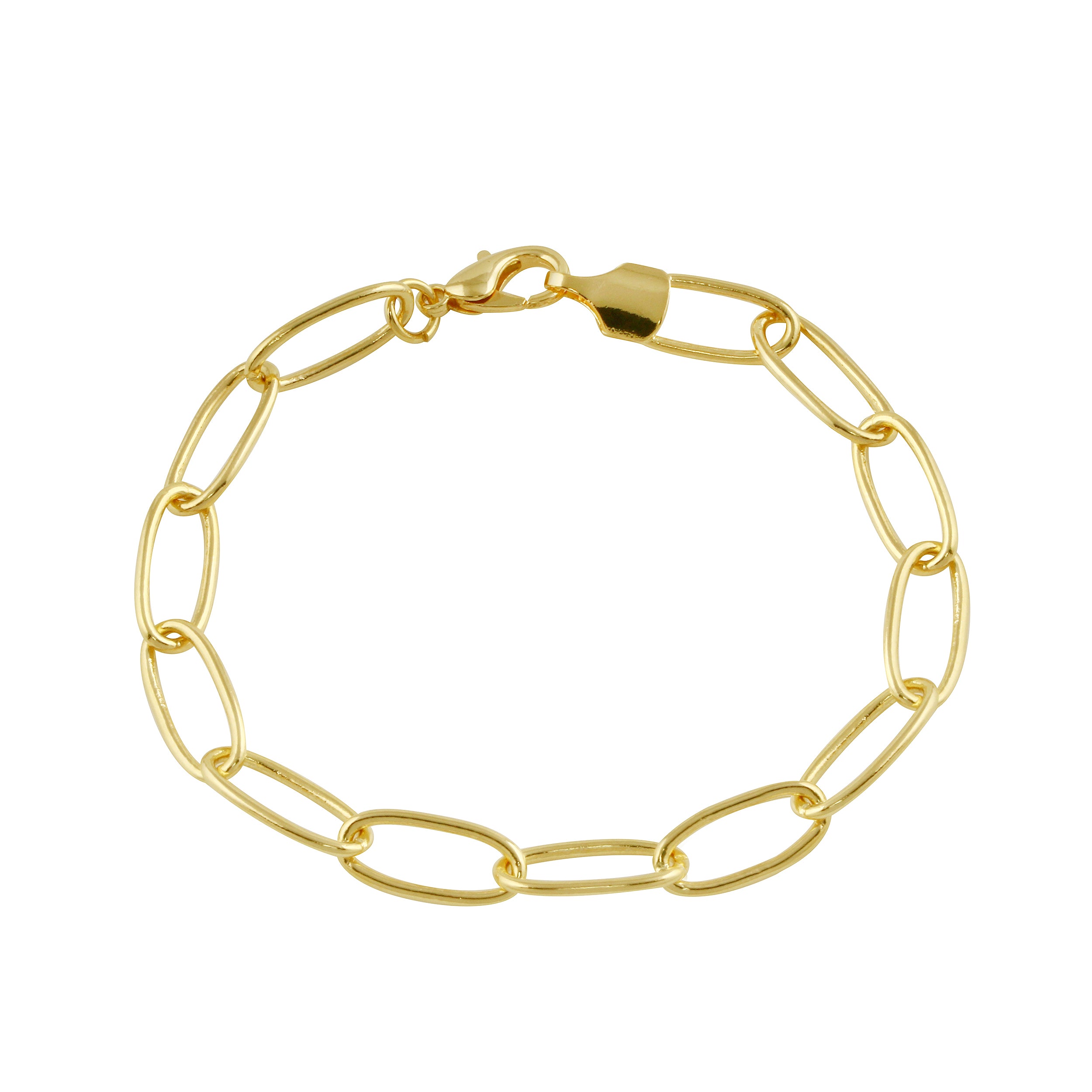Oval Link Gold-filled Chain Bracelet-Bracelets-Ashley Schenkein Jewelry Design