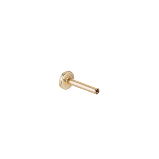 Solid Gold Bar Stud Single Earring, 14k-Earrings-Ashley Schenkein Jewelry Design