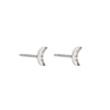 Greece Pavé Crescent Moon Earrings-Earrings-Ashley Schenkein Jewelry Design