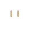 Brooklyn Pavé Diamond Small Bar Earrings-Earrings-Ashley Schenkein Jewelry Design