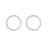 Open Pavé CZ Circle-Earrings-Ashley Schenkein Jewelry Design