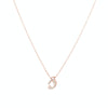 Diamond Pavé Cursive Initial Necklace-Necklaces-Ashley Schenkein Jewelry Design