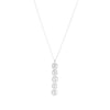 Diamond Pavé Personalized Disc Drop Necklace-Necklaces-Ashley Schenkein Jewelry Design