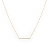 Diamond Pavé Medium Bar Necklace, 14ky-Necklace-Ashley Schenkein Jewelry Design