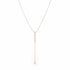 Diamond Bezel Lariat Necklace, 14k-Necklace-Ashley Schenkein Jewelry Design