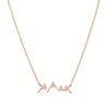 Pavé Mountain Outline Necklace-Necklace-Ashley Schenkein Jewelry Design