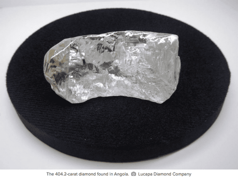 Massive 404.2-Carat Diamond found in Angola!