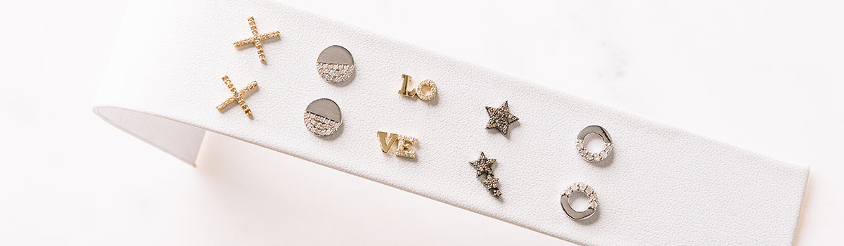 Silver and Diamond Earrings