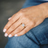 Petite Bezel Half Eternity Round Diamond Wedding Band-Wedding Band-Ashley Schenkein Jewelry Design