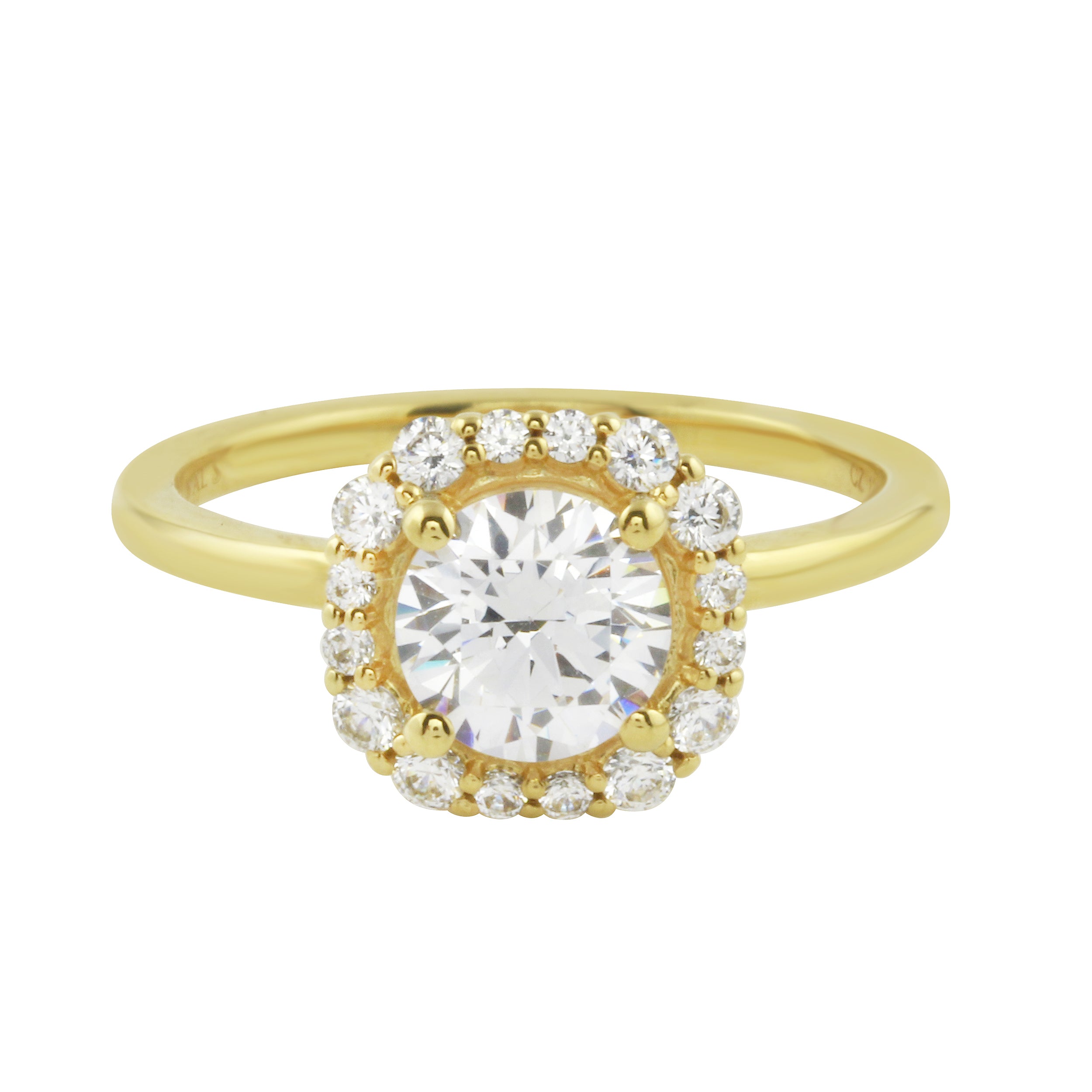 Octagon Halo Round Diamond Engagement Ring Setting-Engagement Ring-Ashley Schenkein Jewelry Design