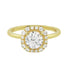 Octagon Halo Round Diamond Engagement Ring Setting-Engagement Ring-Ashley Schenkein Jewelry Design