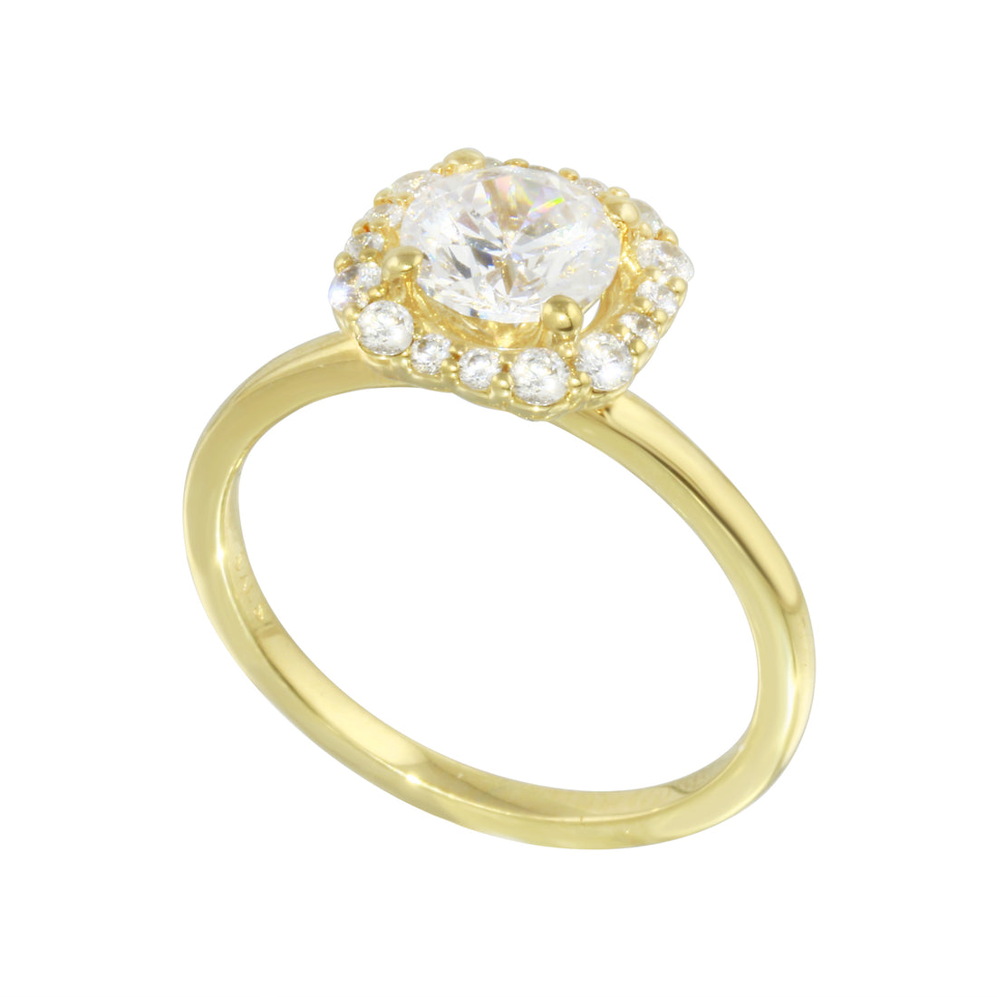 Octagon Halo Round Diamond Engagement Ring Setting-Engagement Ring-Ashley Schenkein Jewelry Design