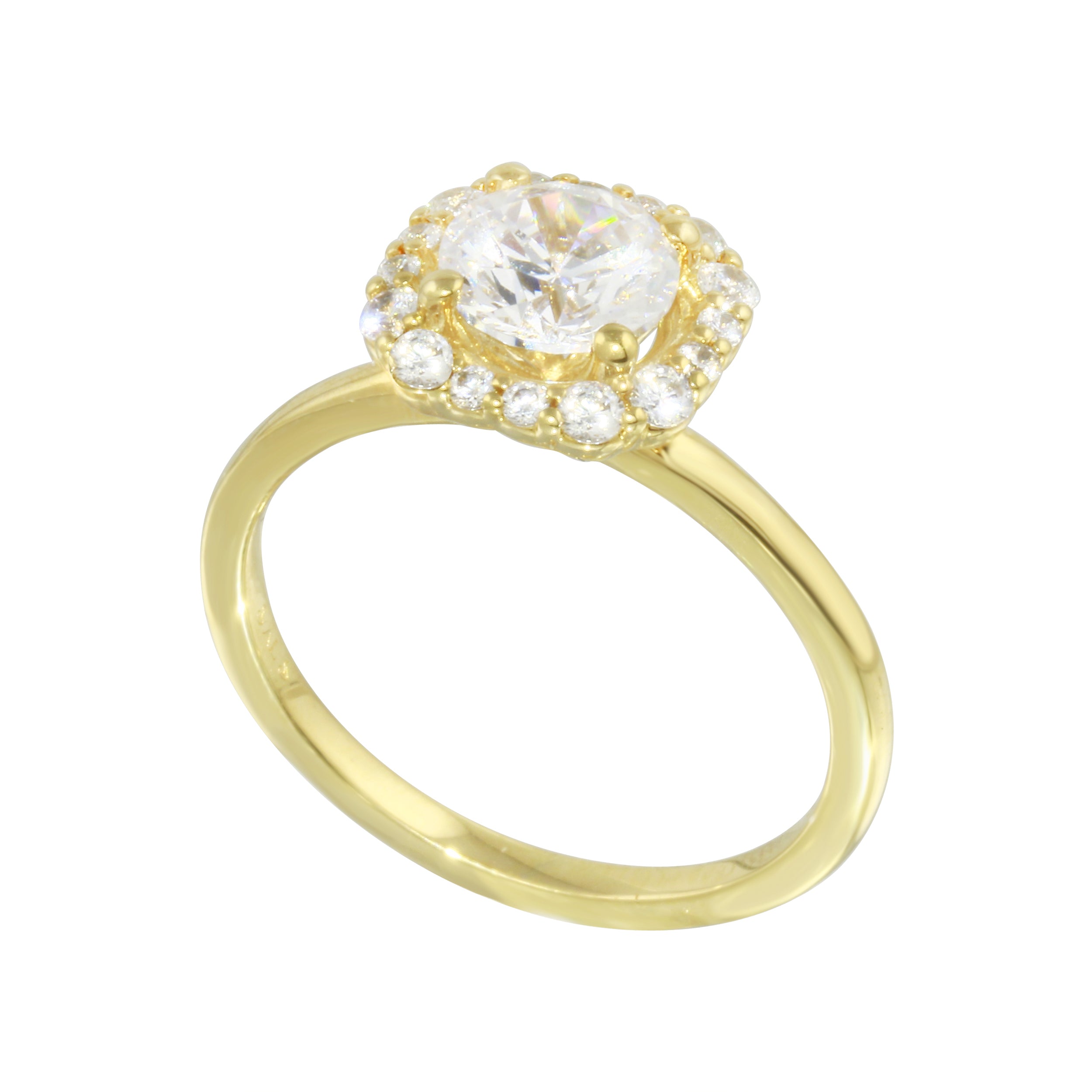 Octagon Halo Round Diamond Engagement Ring Setting-Engagement Ring-Ashley Schenkein Jewelry Design