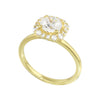 Octagon Halo Round Diamond Engagement Ring-Engagement Ring-Ashley Schenkein Jewelry Design