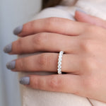 Shared Prong Round Diamond Eternity Wedding Band 3.2-Wedding Band-Ashley Schenkein Jewelry Design