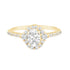 Oval Diamond Halo Engagement Ring Setting-Engagement Ring-Ashley Schenkein Jewelry Design