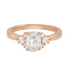 Oval Diamond Sprinkle Engagement Ring-Engagement Ring-Ashley Schenkein Jewelry Design