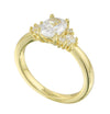 Oval Diamond Sprinkle Engagement Ring-Engagement Ring-Ashley Schenkein Jewelry Design
