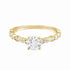 Round Solitaire Diamond with Marquise Band Engagement Ring Setting-Engagement Ring-Ashley Schenkein Jewelry Design