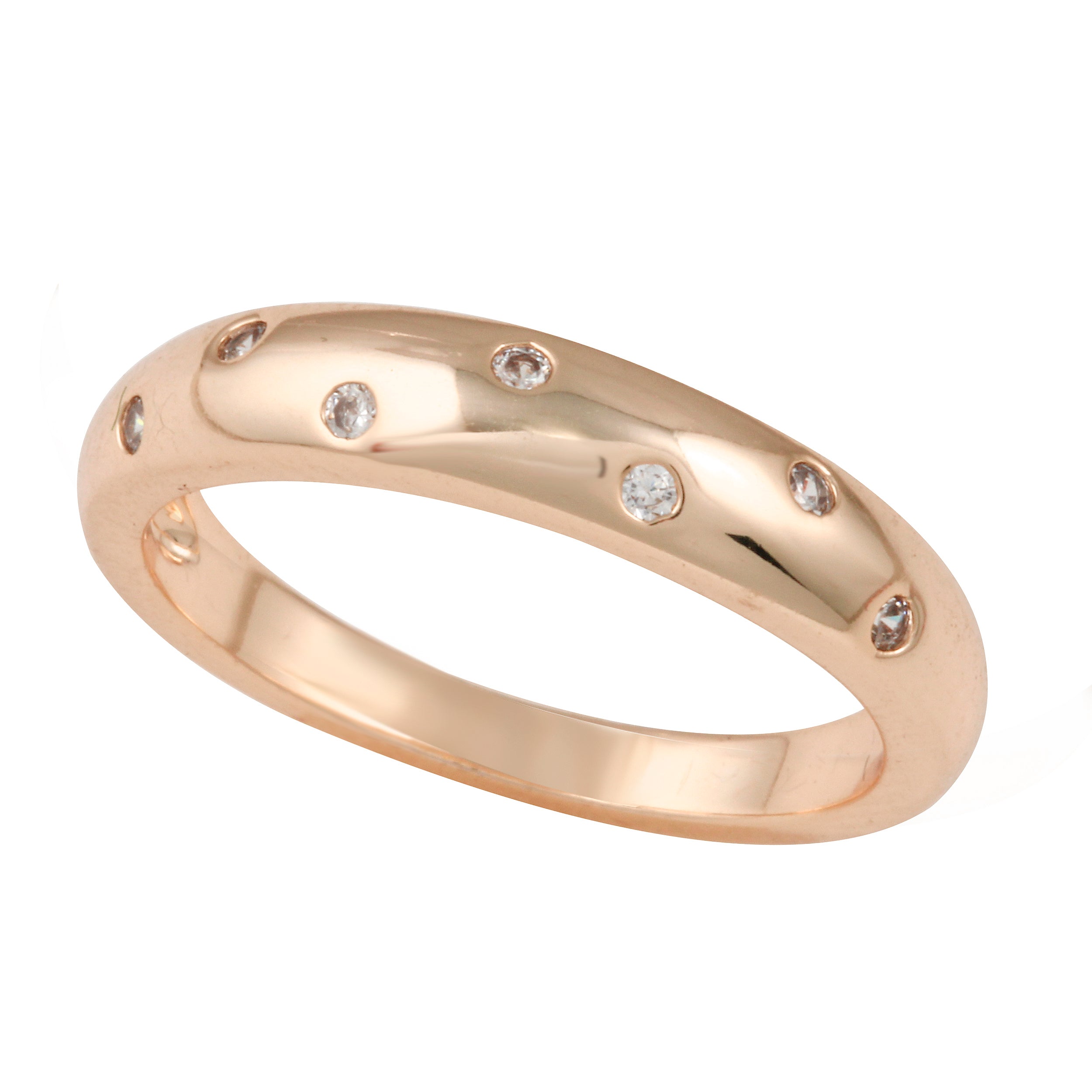 Gypsy Setting Diamond Gypsy set wedding band | Beachweddingtips.com