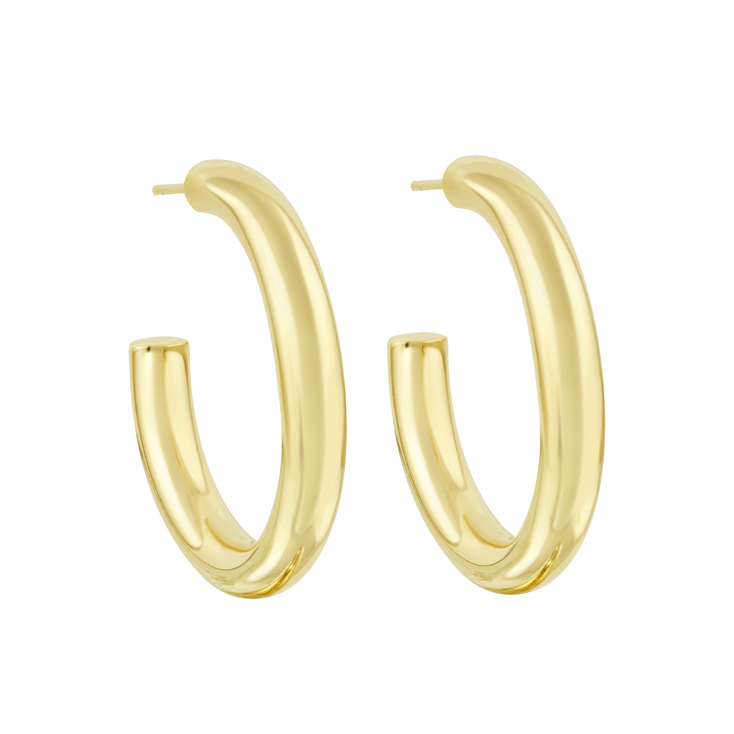 Medium Chunky Hoop Earrings-Earrings-Ashley Schenkein Jewelry Design