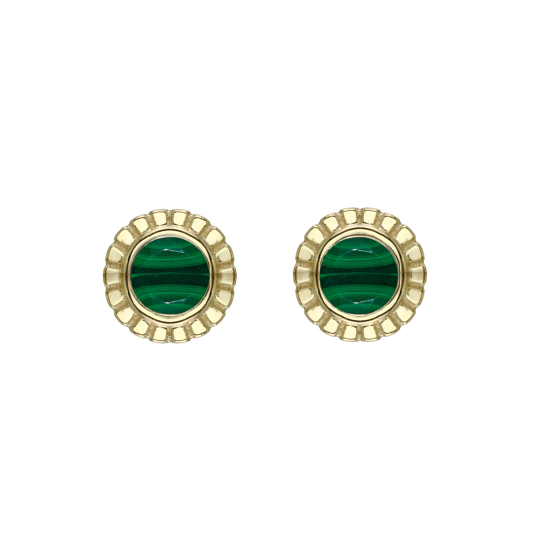 Sunburst Gemstone Stud Earrings-Earrings-Ashley Schenkein Jewelry Design