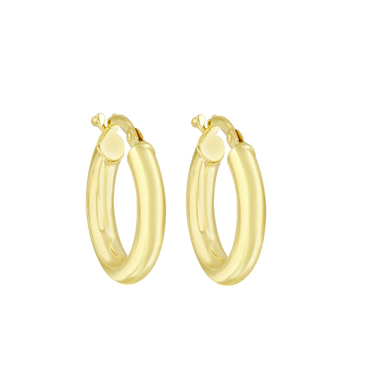 14k Gold Hoop Earrings-Earrings-Ashley Schenkein Jewelry Design