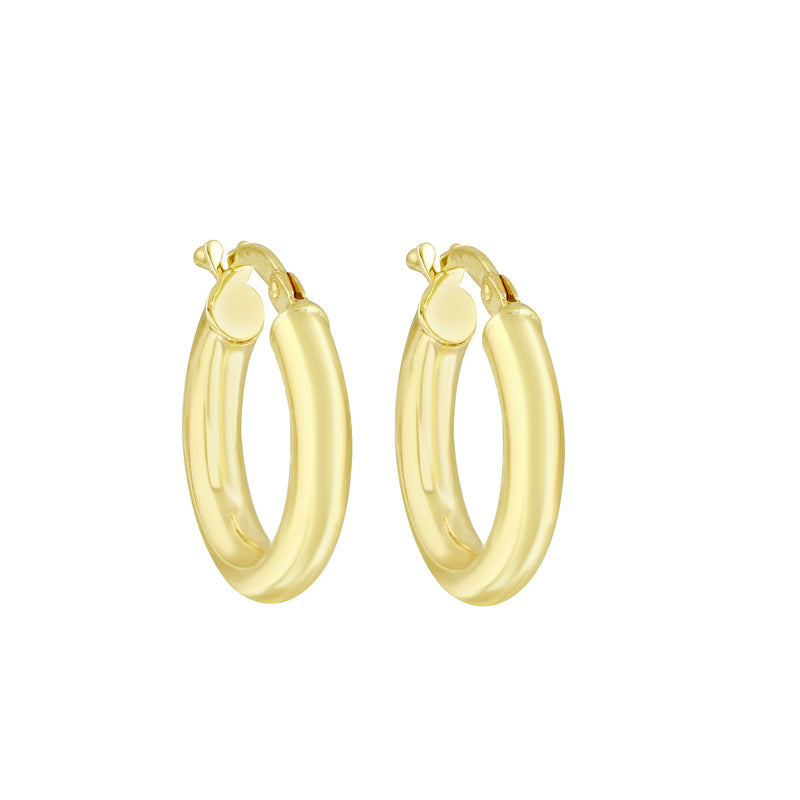 14k Gold Hoop Earrings-Earrings-Ashley Schenkein Jewelry Design