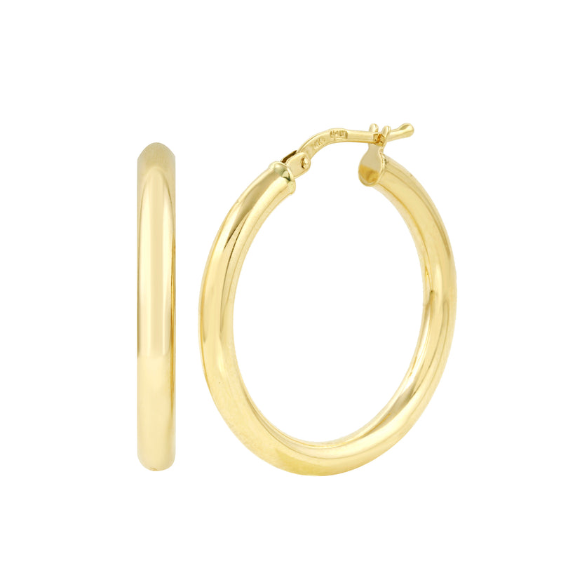 14k Gold Hoop Earrings-Earrings-Ashley Schenkein Jewelry Design