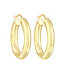 14k Gold Small Thick Hoop Earrings, 14k-Earrings-Ashley Schenkein Jewelry Design