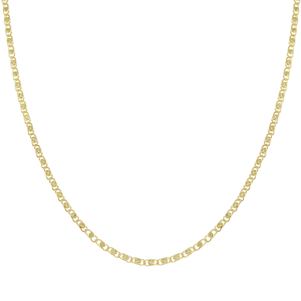 Dainty Flat Link Chain Layering Necklace-Necklaces-Ashley Schenkein Jewelry Design