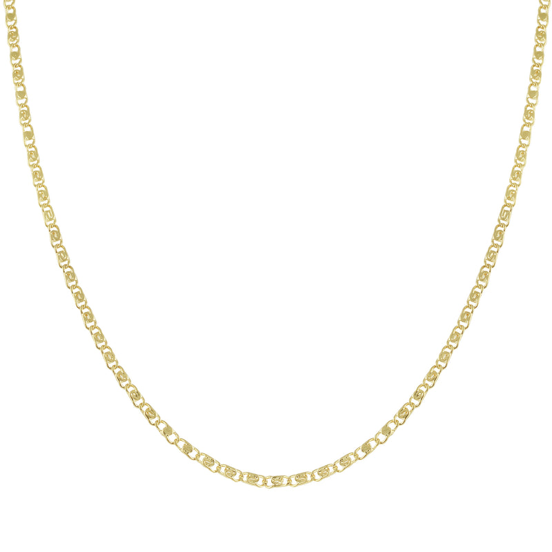 Dainty Flat Link Chain Layering Necklace-Necklaces-Ashley Schenkein Jewelry Design