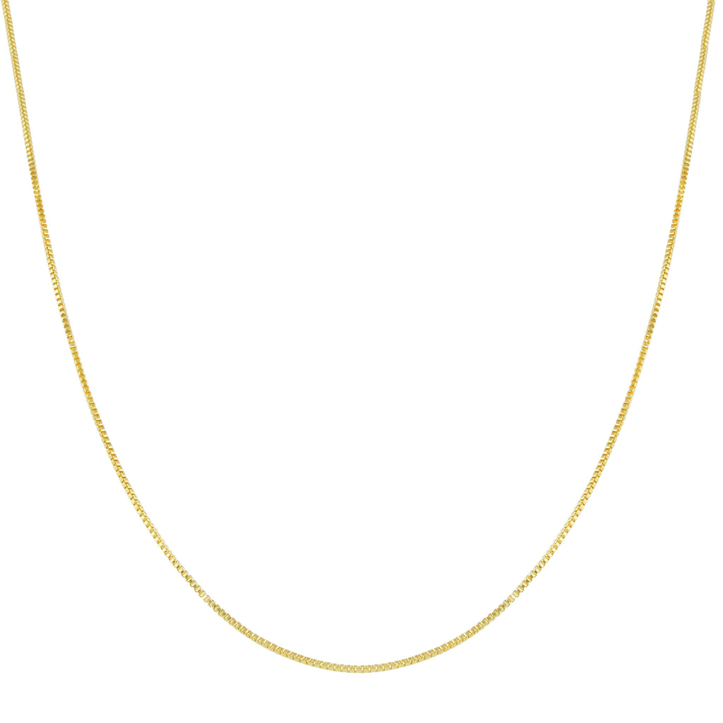 Delicate Box Chain Layering Necklace-Necklaces-Ashley Schenkein Jewelry Design