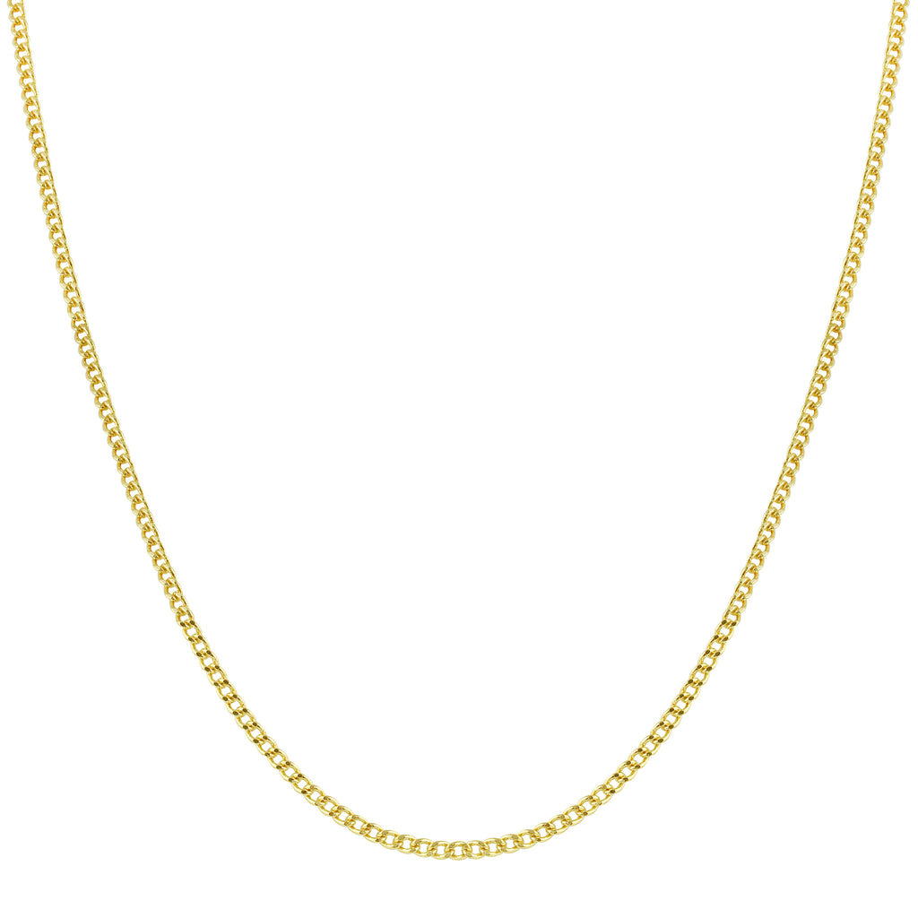 Delicate Cuban Chain Layering Necklace-Necklaces-Ashley Schenkein Jewelry Design