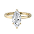 Marquise Diamond Prong-Set Hidden Halo Engagement Ring-Engagement Ring-Ashley Schenkein Jewelry Design