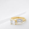 Solitaire Pavé Band Engagement Ring-engagement ring-Ashley Schenkein Jewelry Design