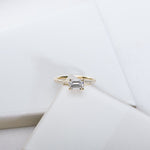 Solitaire Pavé Band Engagement Ring-engagement ring-Ashley Schenkein Jewelry Design