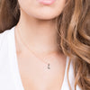 Brooklyn Diamond Mini Moon Necklace-Necklace-Ashley Schenkein Jewelry Design