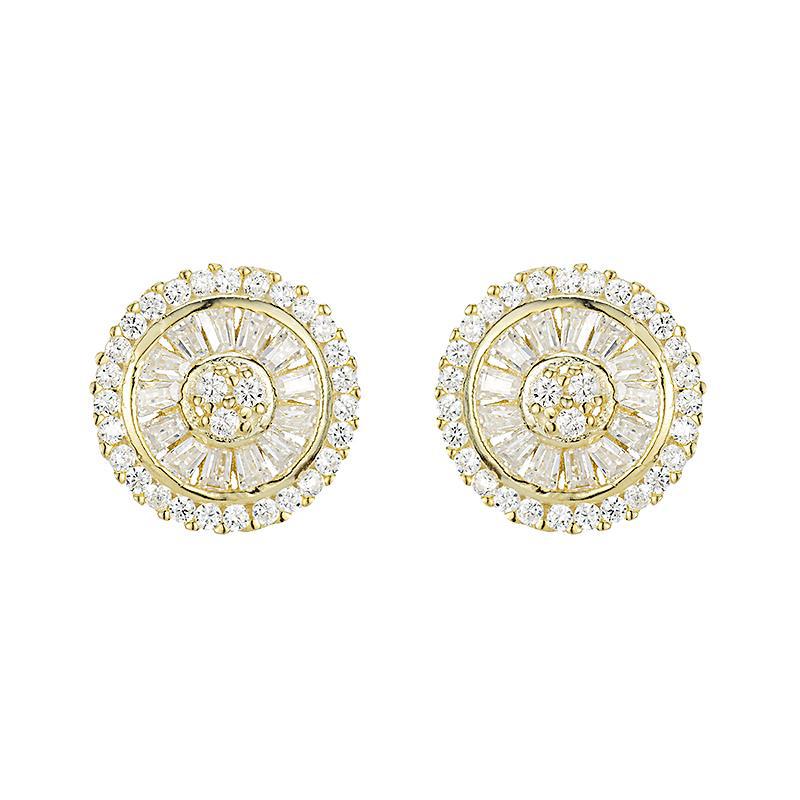 Melrose Baguette CZ Studs-Earrings-Ashley Schenkein Jewelry Design