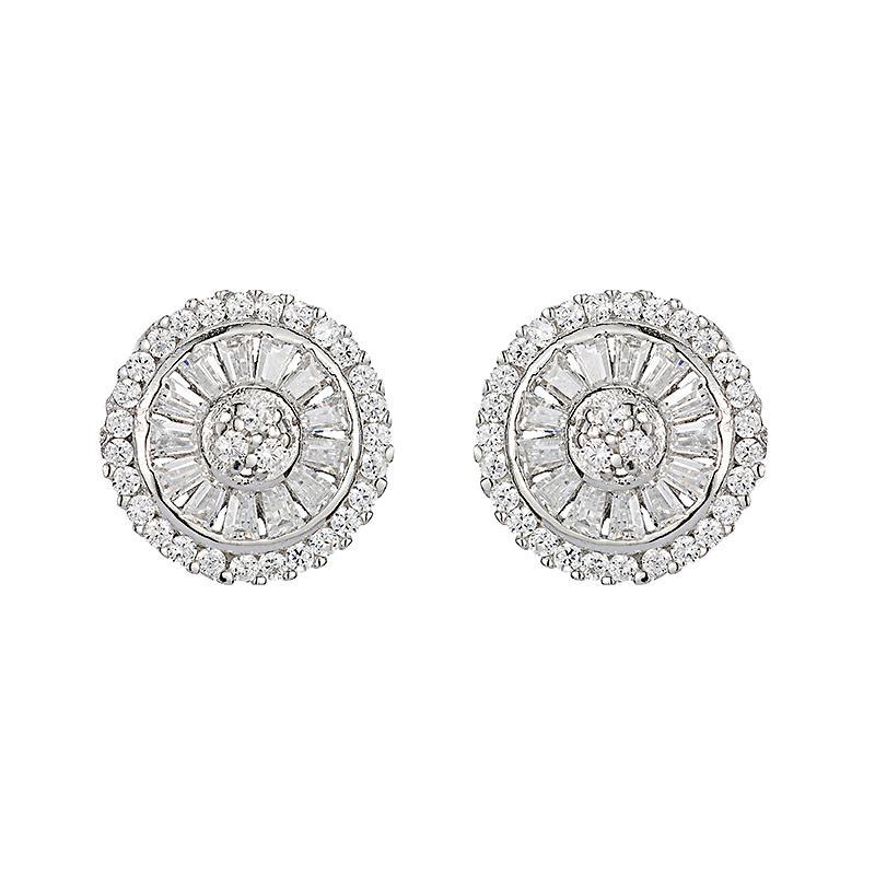 Melrose Baguette CZ Studs-Earrings-Ashley Schenkein Jewelry Design