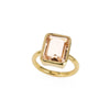 Large Emerald Cut Bezel Ring-Rings-Ashley Schenkein Jewelry Design